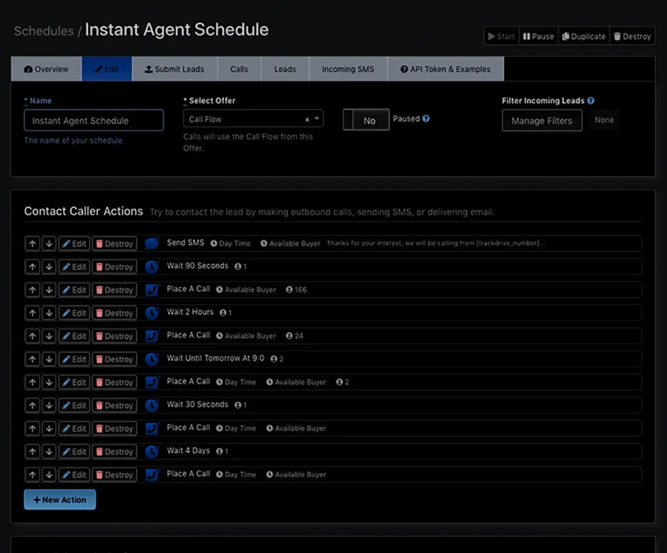 Avortyx lead scheduler